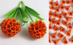Very Easy Paper Stick Flowers | Easy Paper Flower Making | DIY Paper Craft For School