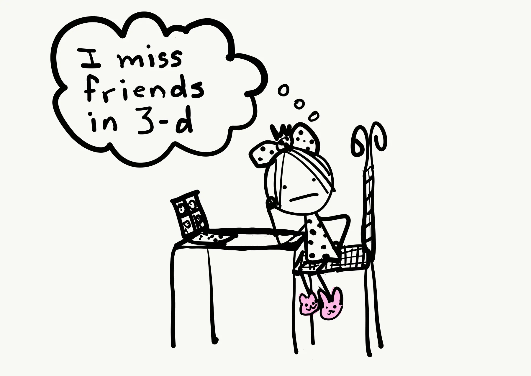 Every Day I Make Doodles About Life In Lockdown.