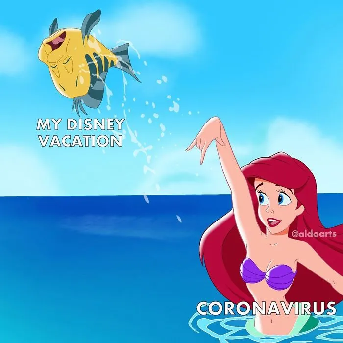 This Artist Imagined What Would Happen If Coronavirus Hit Disney World (33 Pics)