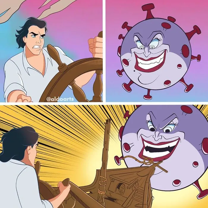 This Artist Imagined What Would Happen If Coronavirus Hit Disney World (33 Pics)