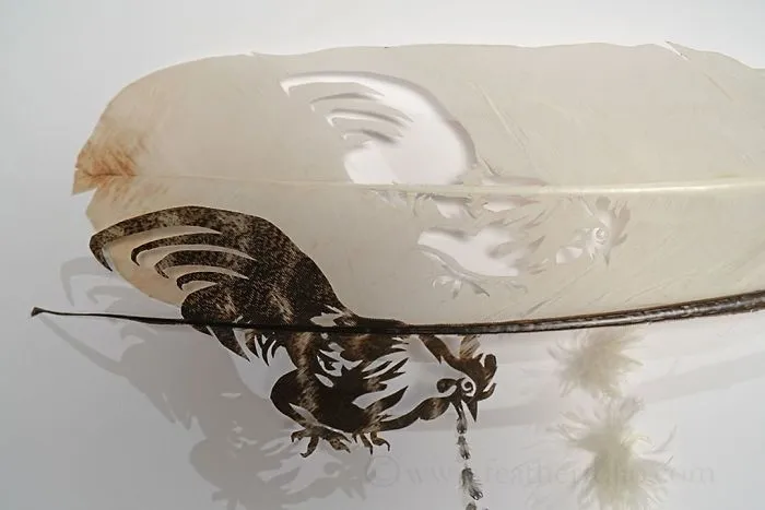 I Hand-Carve Feathers Into Intricate Designs Using Scalpels And Eye Surgery Scissors (30 New Pics)