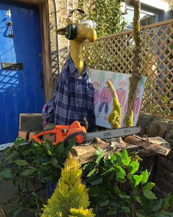 Here Is Gloria As A Lumberjack