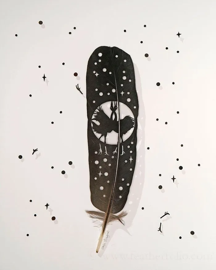 I Hand-Carve Feathers Into Intricate Designs Using Scalpels And Eye Surgery Scissors (30 New Pics)