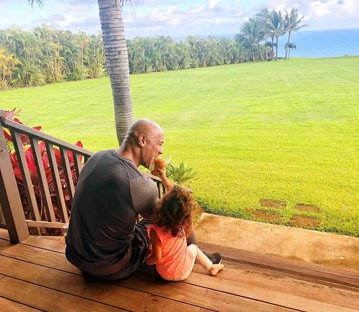 The Time He Let His Daughter Feed Him Her Croissant Even Though He Is On A Strict Diet