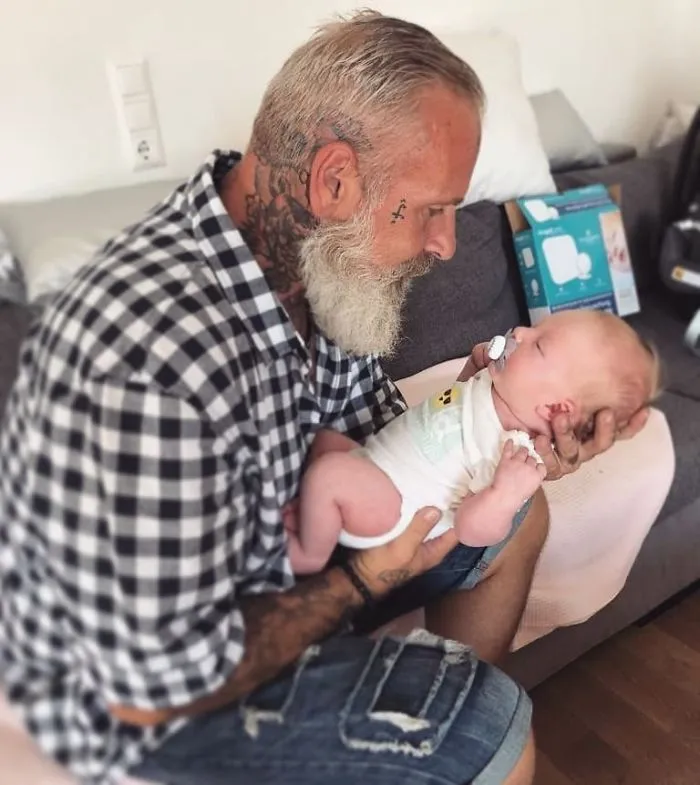 Cool Tattooed Grandpa