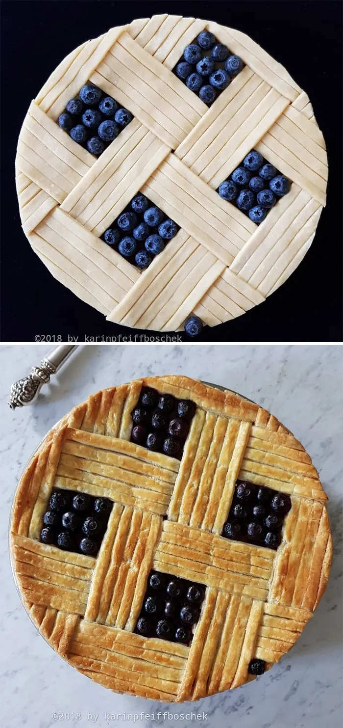 Esta pastelera muestra fotos de antes y despues de hornear sus pasteles con hojaldre, y el resultado es demasiado hermoso para comérselo (35 nuevas fotos)