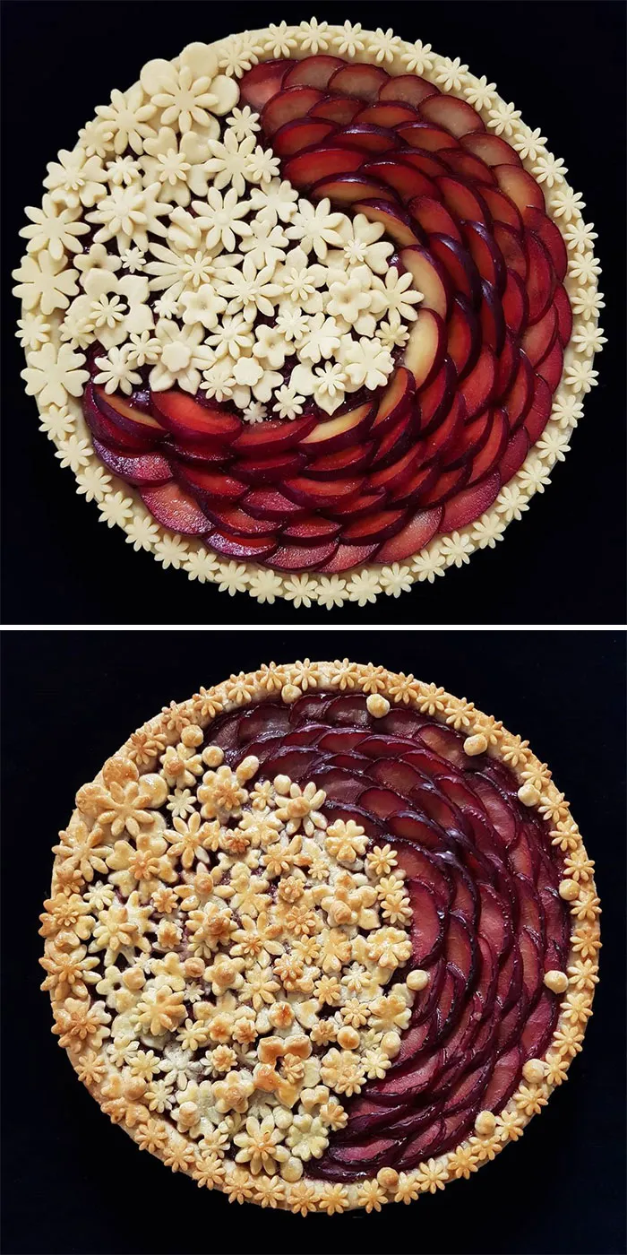 German Baker Shows Before & After Pics Of Pie Crust Designs That Look Too Good To Eat