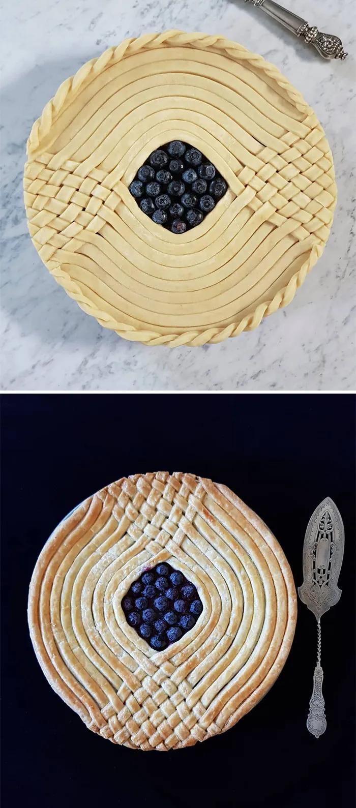 German Baker Shows Before & After Pics Of Pie Crust Designs That Look Too Good To Eat