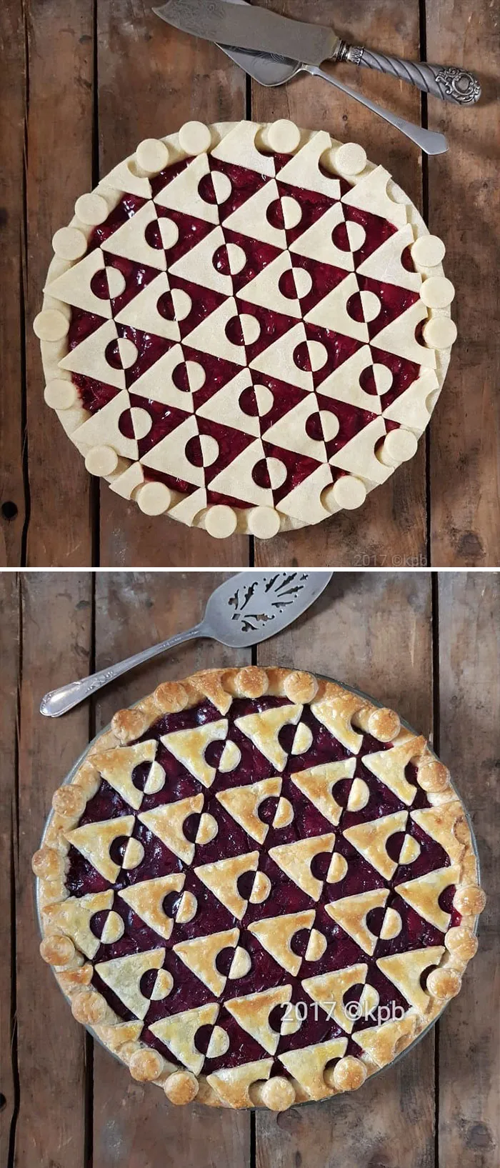 Esta pastelera muestra fotos de antes y despues de hornear sus pasteles con hojaldre, y el resultado es demasiado hermoso para comérselo (35 nuevas fotos)