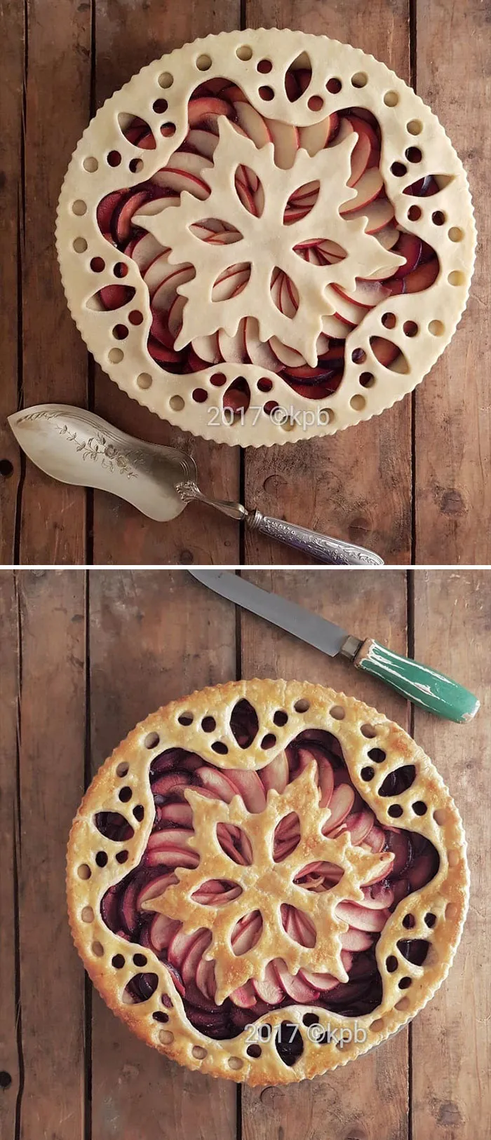 Esta pastelera muestra fotos de antes y despues de hornear sus pasteles con hojaldre, y el resultado es demasiado hermoso para comérselo (35 nuevas fotos)