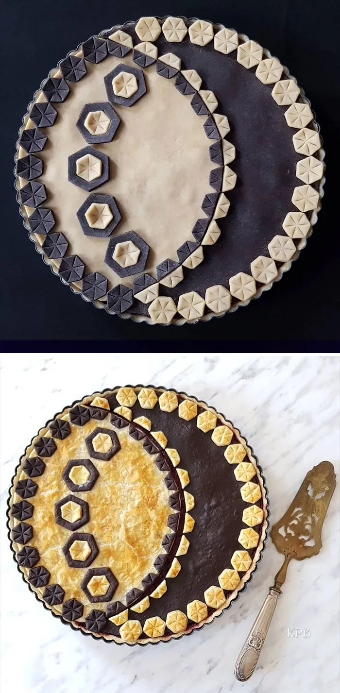 Esta pastelera muestra fotos de antes y despues de hornear sus pasteles con hojaldre, y el resultado es demasiado hermoso para comérselo (35 nuevas fotos)
