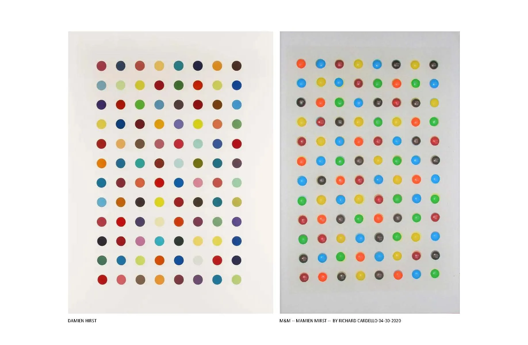Damien Hirst To M&ms By R Cardello