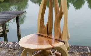 Inovative Furniture Design Or Artistic Masterpiece? These Artists Create Amazing Functional Sculptures Out Of Single Trunk By Chainsaw Carving!
