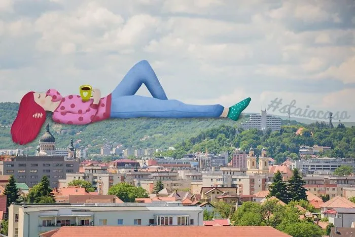 We Gave Local Illustrators Our Pictures Of The Empty City And Asked Them To Add Their Own Touch (24 Pics)