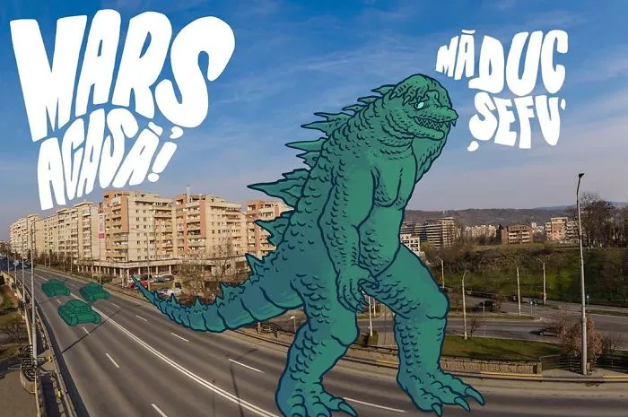 We Gave Local Illustrators Our Pictures Of The Empty City And Asked Them To Add Their Own Touch (24 Pics)