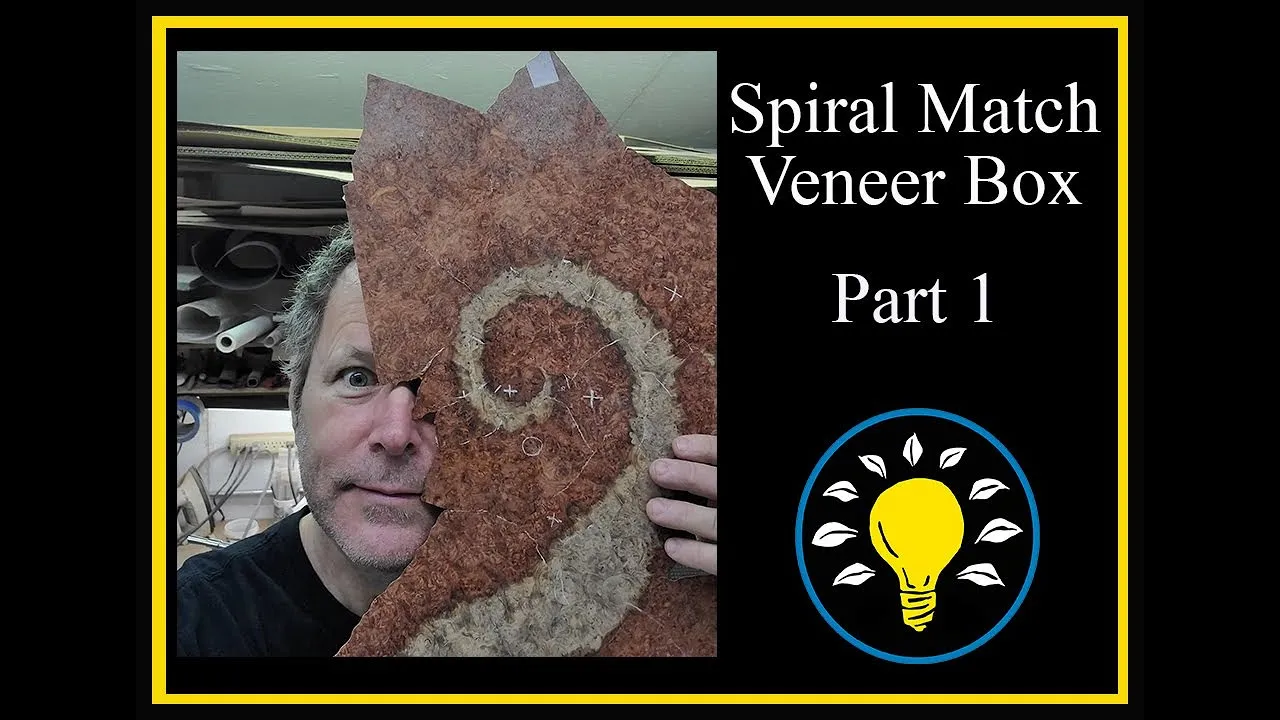 Spiral Matched Veneer Jewelry Box