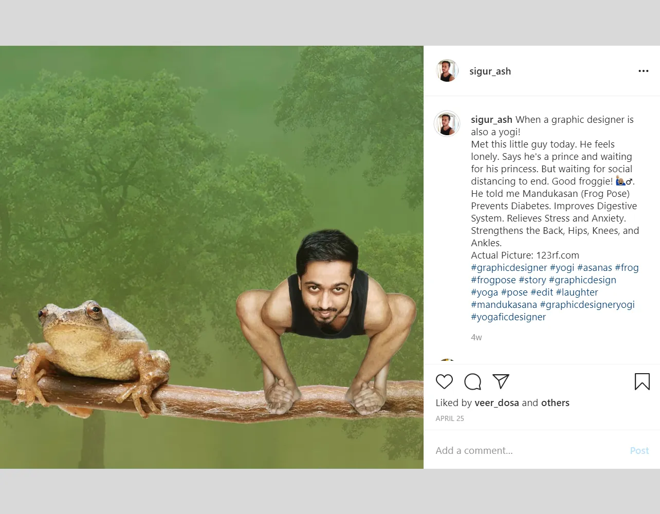 When Pandemic Hits, I Do Yoga & Make Posts On 'When A Graphic Designer Is Also A Yogi'