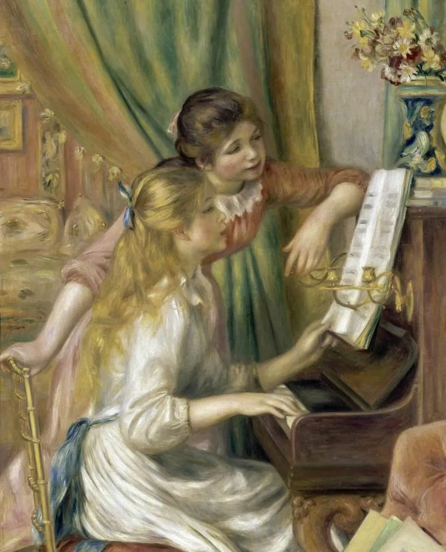 "Young Girls At The Piano" Pierre - Auguste Renoir 1892 - Musée D'orsay Paris