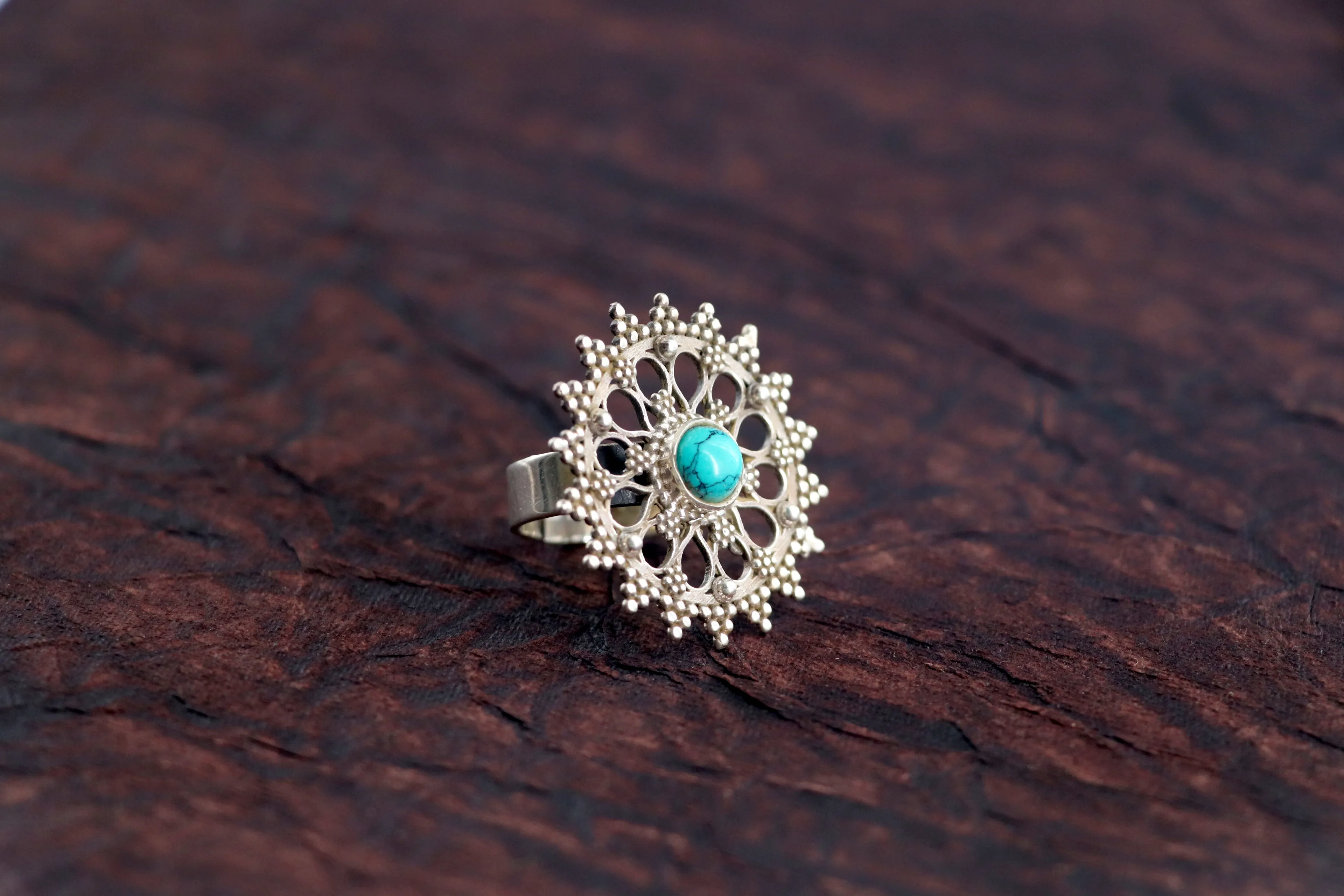 92.5 Silver Handcrafted Finger Ring With Gemstone Online