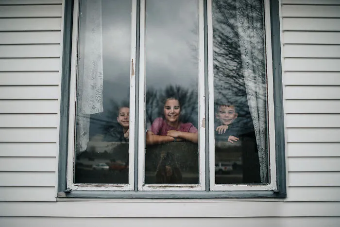 Kids Inside Home During The Worldwide Quarantine