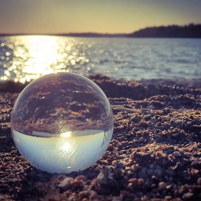 Lens Half Full Of Sky