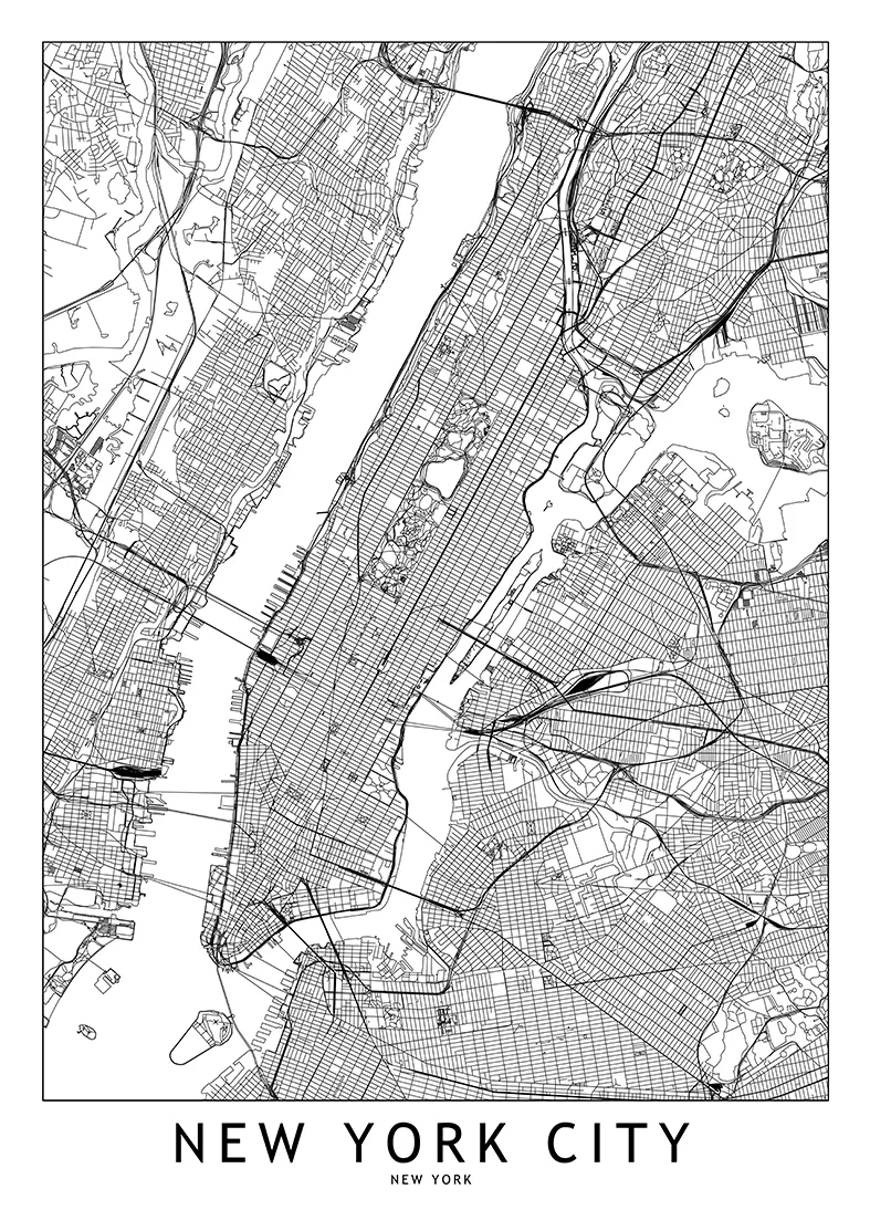 I Create Line Maps Of Big Cities.