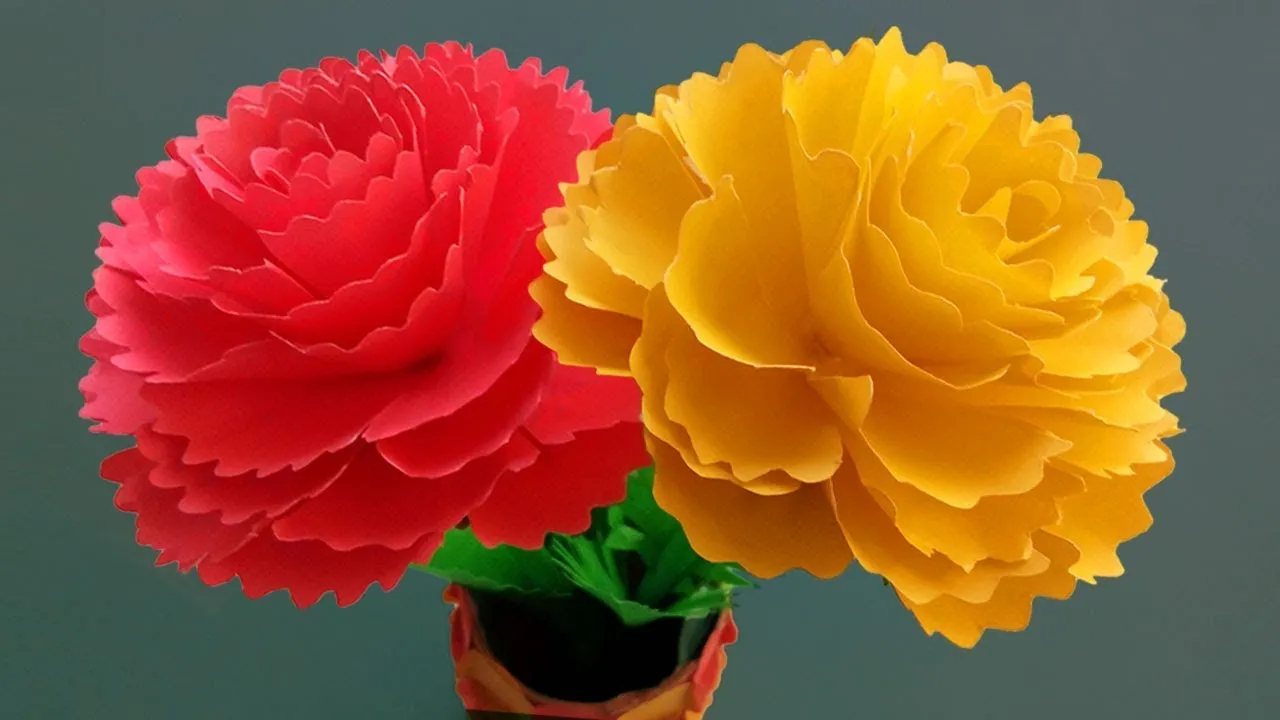 How To Make Very Easy Paper Flower Decoration At Home