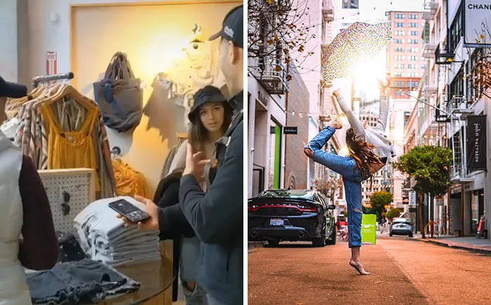This Photographer Surprises Strangers With Photoshoots And Captures Their Stunned Reactions Afterward (32 Pics)