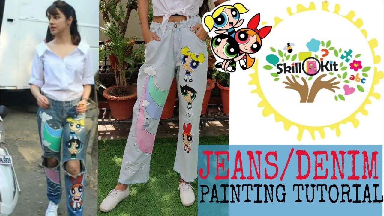 I Painted Powerpuff Girls On My Denim