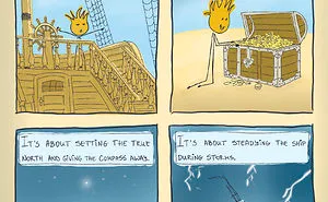 My 12 Comics About Daily Struggles And Lessons From A Leader's Perspective