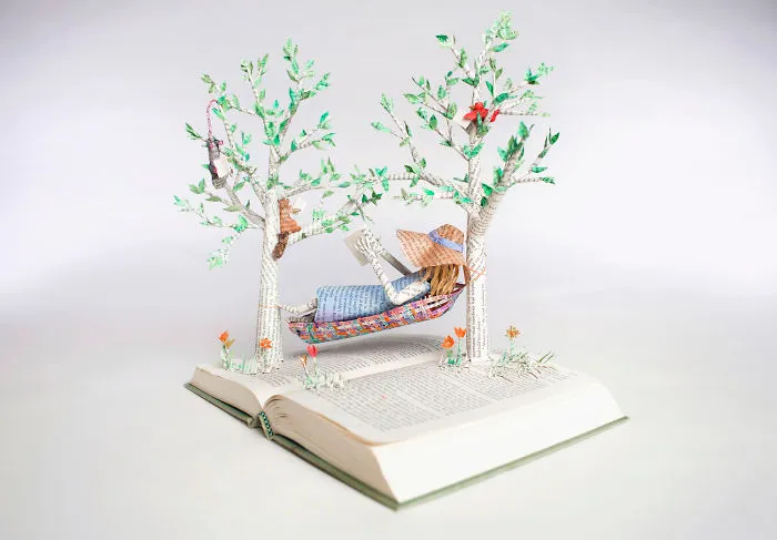 Artist Illustrates The Stories Of Books With Beautifully Crafted Figures (23 Pics)