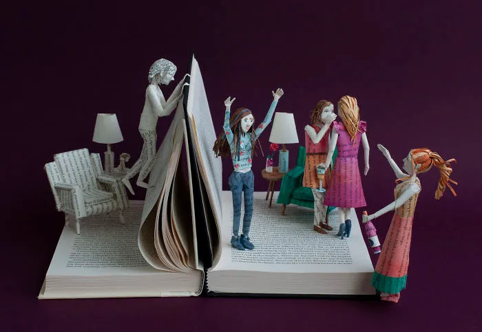 Artist Illustrates The Stories Of Books With Beautifully Crafted Figures (23 Pics)