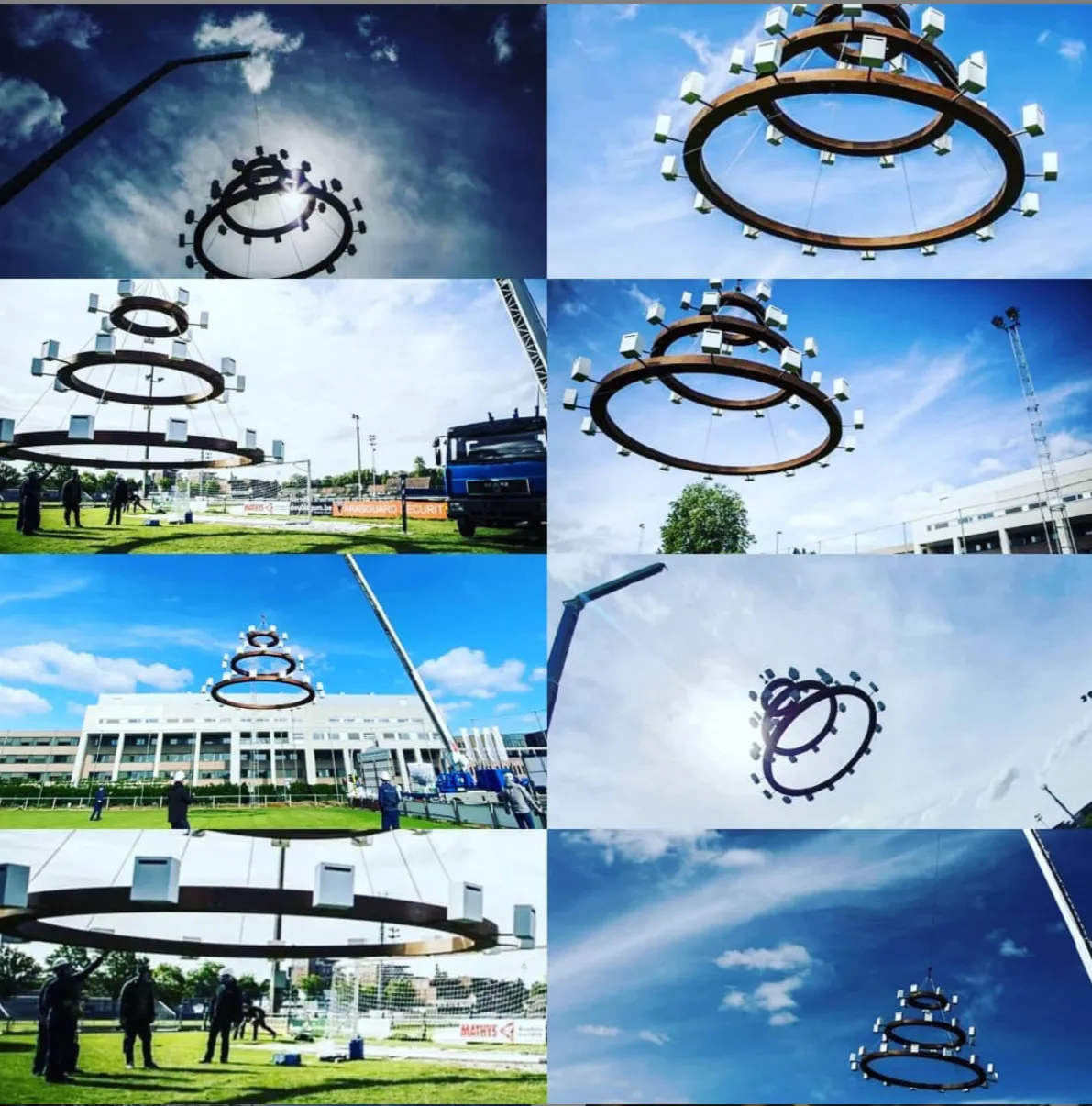 Limburg (Be) Artist Tom Herck Creates 'The Message Is Light’, A Monumental Installation As A Tribute To Health Workers