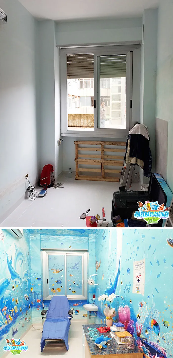 30 Pics Of Italian Artist's Beautiful Hospital Murals That Help Children And Adults Alike