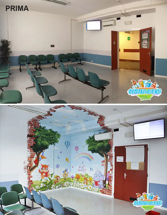 30 Pics Of Italian Artist's Beautiful Hospital Murals That Help Children And Adults Alike