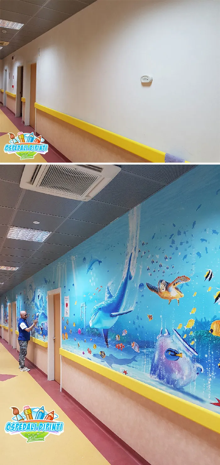 30 Pics Of Italian Artist's Beautiful Hospital Murals That Help Children And Adults Alike