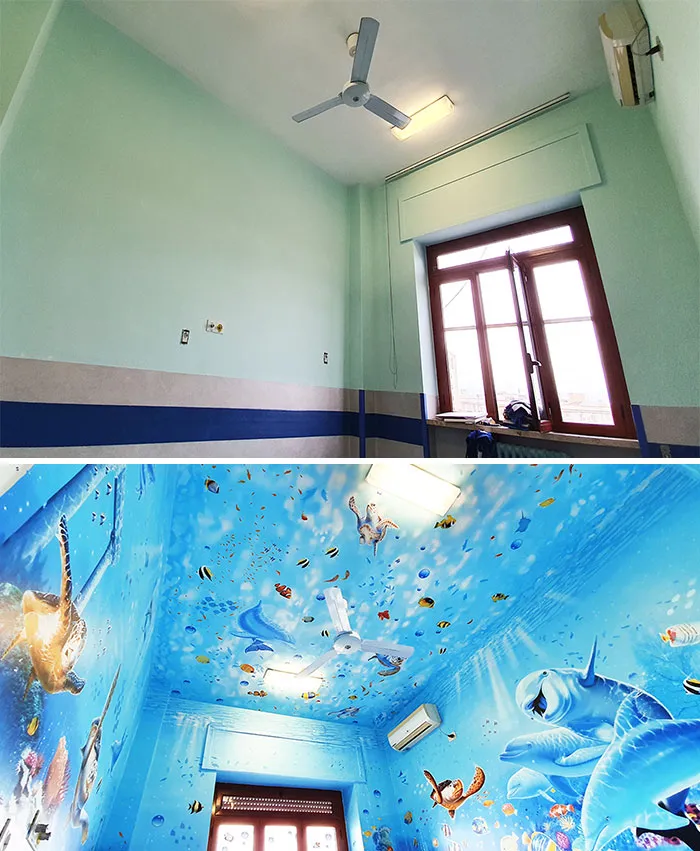 30 Pics Of Italian Artist's Beautiful Hospital Murals That Help Children And Adults Alike