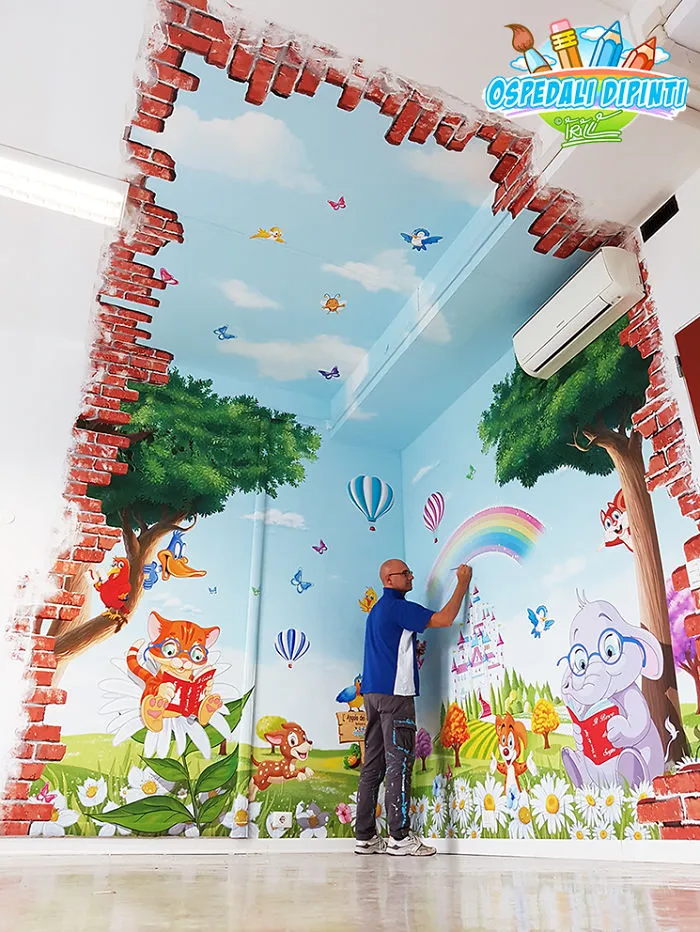 30 Pics Of Italian Artist's Beautiful Hospital Murals That Help Children And Adults Alike