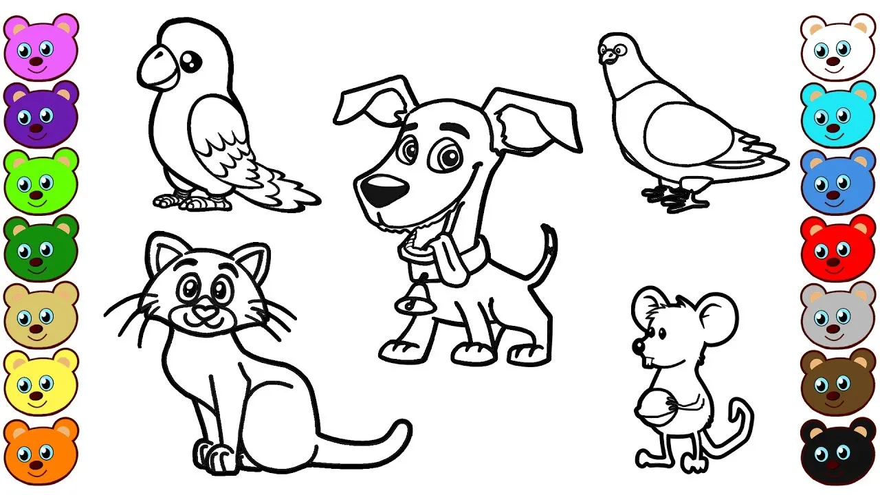 Animal Coloring Pages - One Of The Best Educational Tools For Kids