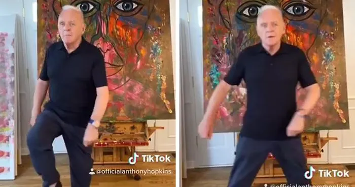 82-Year-Old Anthony Hopkins Nails 'Tootsie Slide' Tiktok Challenge