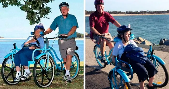 Husband Builds A Special Bike So He Can Continue Cycling With His Wife With Alzheimer’s And It’s Heartwarming