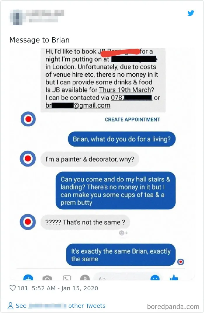 Its Exactly The Same Brian, Exactly The Same...