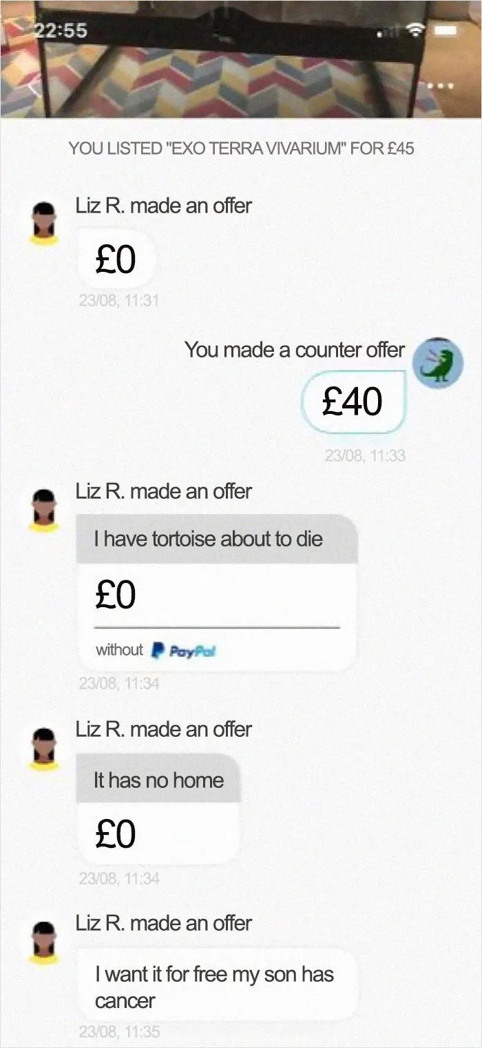 My Friend Selling A Vivarium