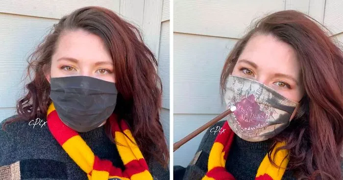 Artist Creates A 'Harry Potter' Mask That Turns Into Marauder's Map When You Breathe