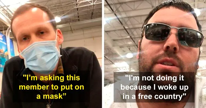 Idiot Films Costco Employee Kicking Him Out For Not Wearing A Mask, People Are On The Employee's Side