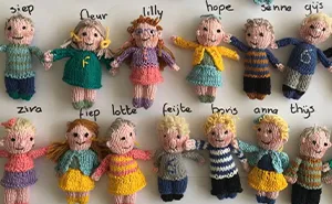 This Teacher Missed Her Students So Much, She Knitted Tiny Dolls Of All 23 Kids In Her Class