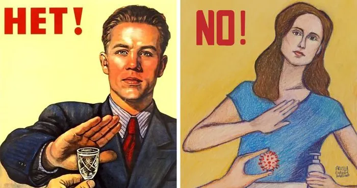 I Recreated Classic Soviet Propaganda Posters As COVID-19 Posters