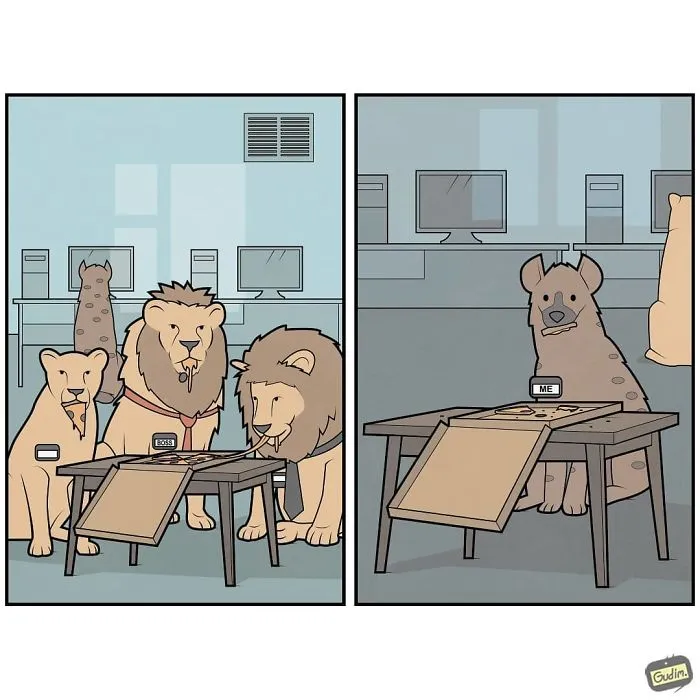 Lions And Hyenas