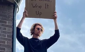 Dude Keeps Protesting Annoying Everyday Things With Funny Signs