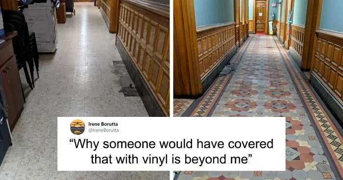 After City Hall Renovation Unveils A Stunning Early 20th Century Tiled Floor, People Start Sharing Their Own Unexpected Discoveries As Well